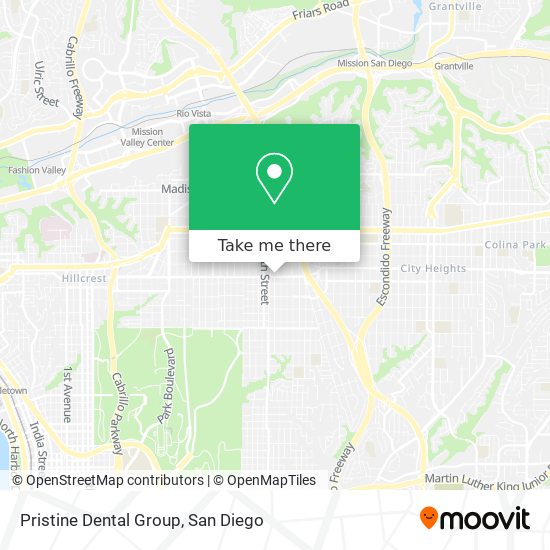 Mapa de Pristine Dental Group