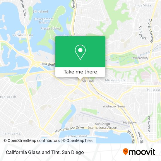 Mapa de California Glass and Tint