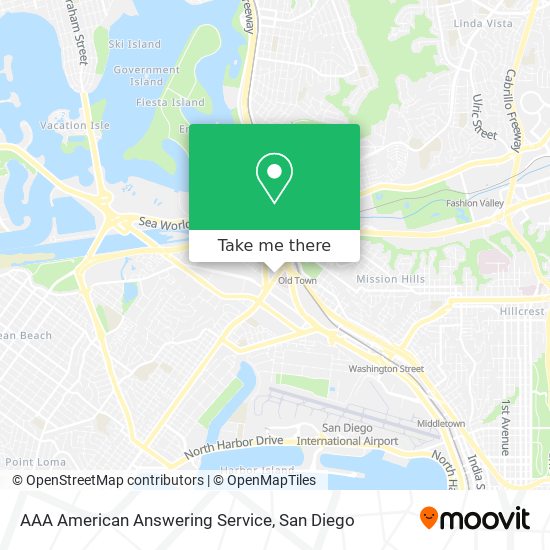 AAA American Answering Service map