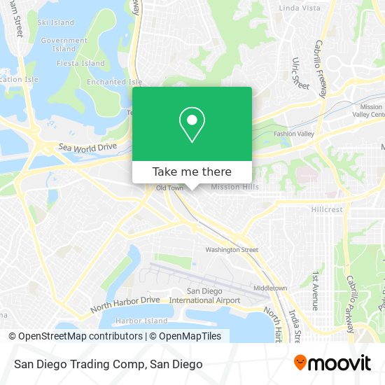 San Diego Trading Comp map