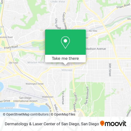 Dermatology & Laser Center of San Diego map