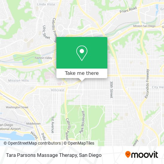 Mapa de Tara Parsons Massage Therapy