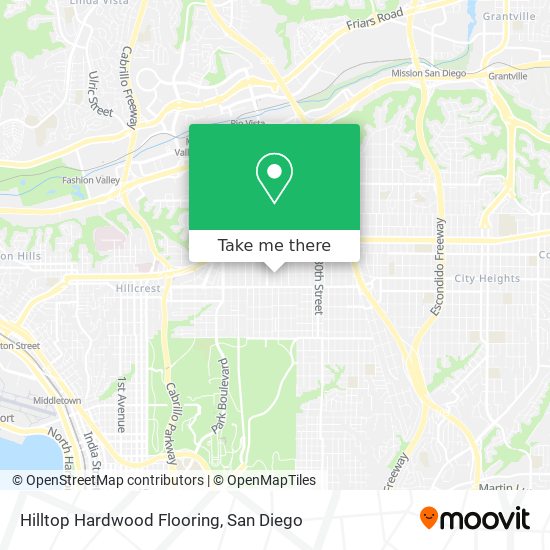 Hilltop Hardwood Flooring map