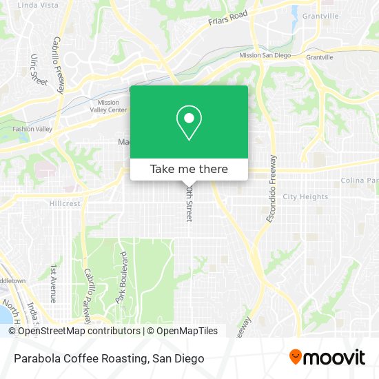 Parabola Coffee Roasting map