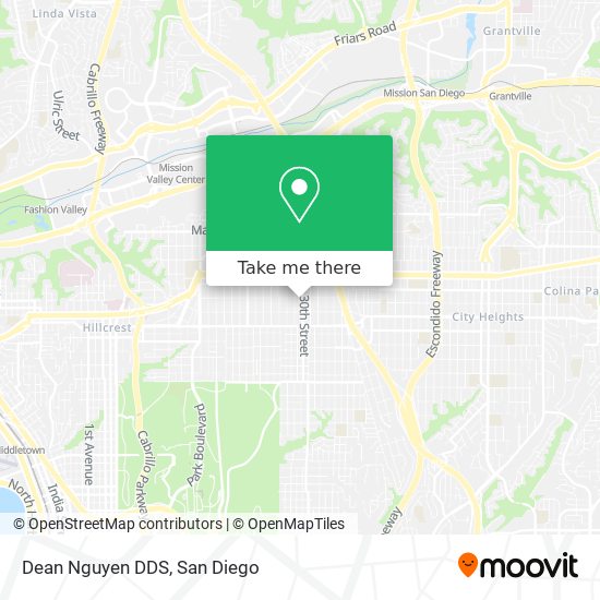 Dean Nguyen DDS map