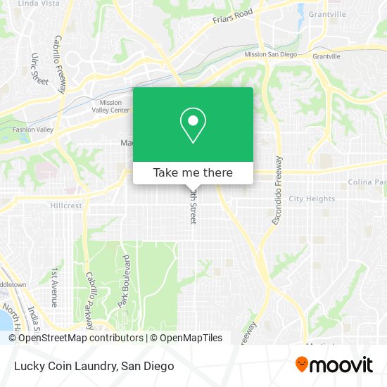 Mapa de Lucky Coin Laundry