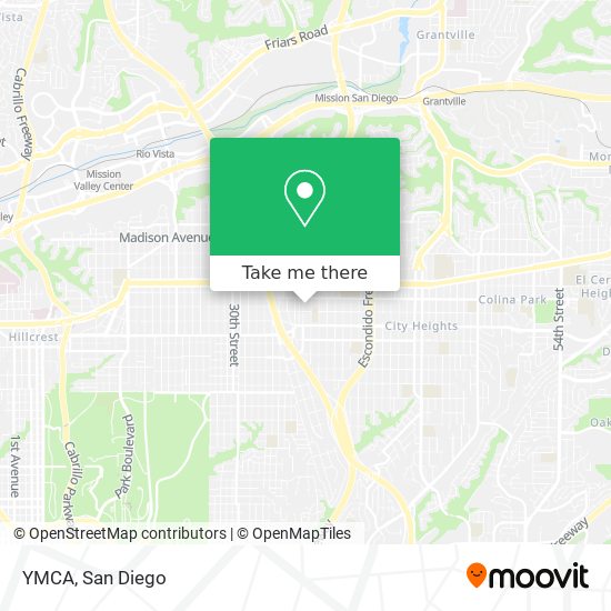 YMCA map