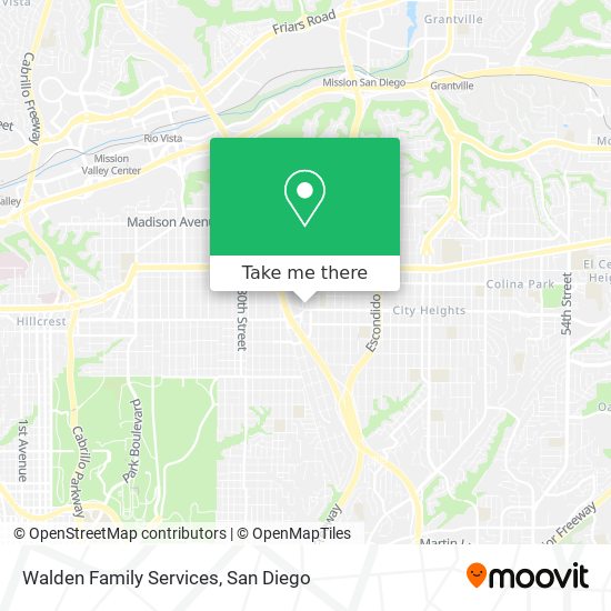 Walden Family Services map