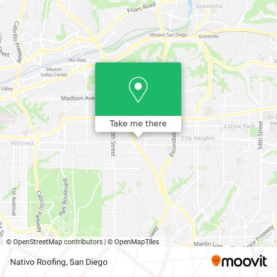 Nativo Roofing map