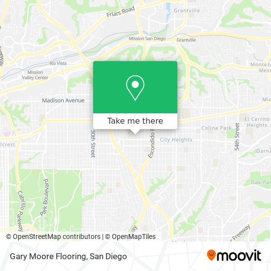 Mapa de Gary Moore Flooring