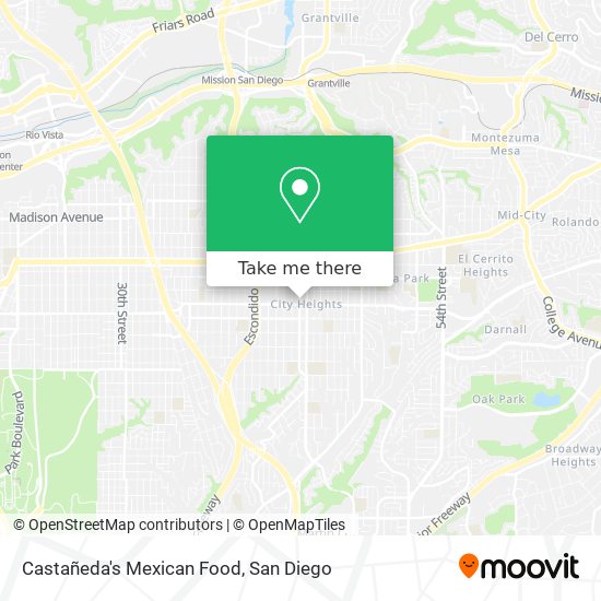 Mapa de Castañeda's Mexican Food