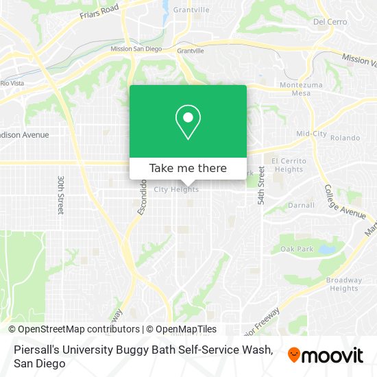 Piersall's University Buggy Bath Self-Service Wash map