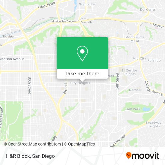 H&R Block map