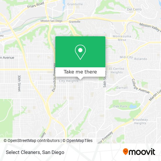 Select Cleaners map