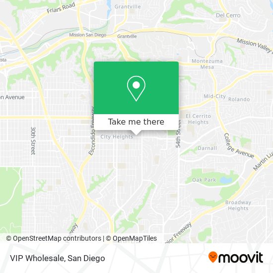 VIP Wholesale map