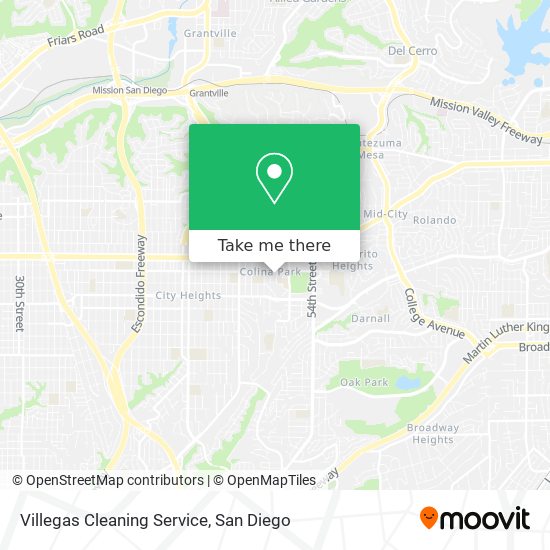 Mapa de Villegas Cleaning Service