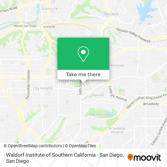 Mapa de Waldorf Institute of Southern California - San Diego