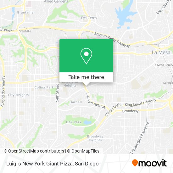 Mapa de Luigi's New York Giant Pizza