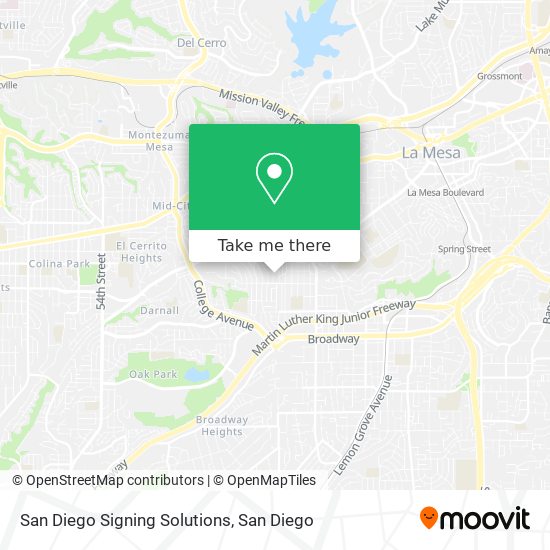 Mapa de San Diego Signing Solutions