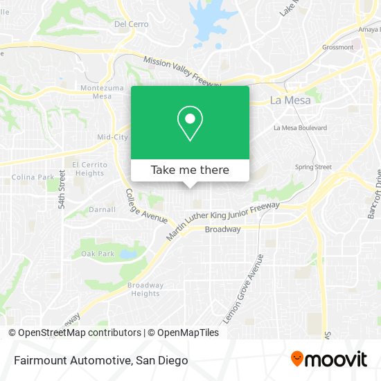 Mapa de Fairmount Automotive