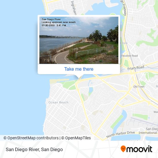 San Diego River map