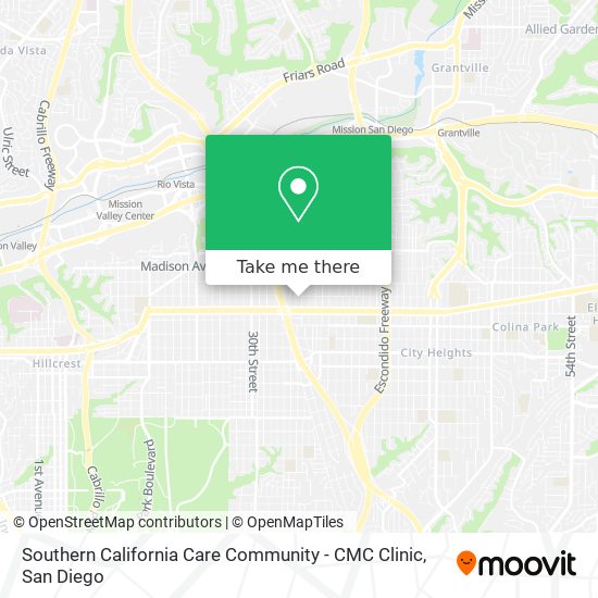 Southern California Care Community - CMC Clinic map