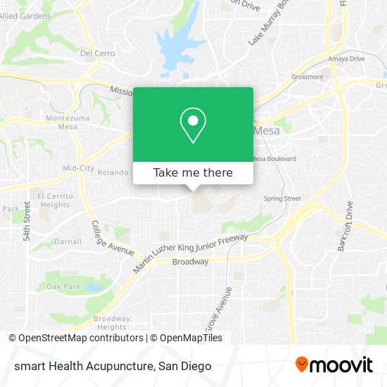 Mapa de smart Health Acupuncture