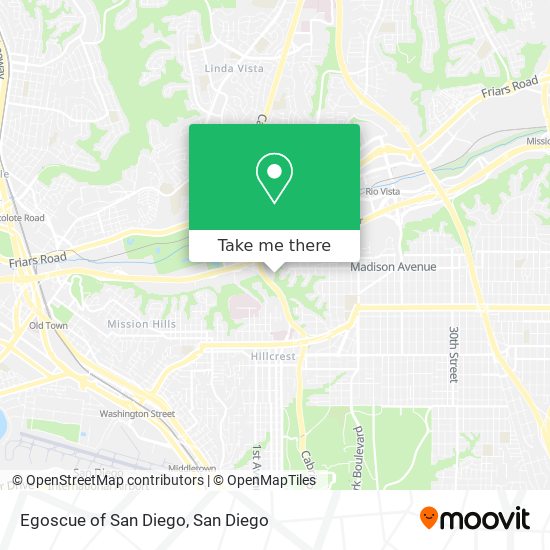 Egoscue of San Diego map