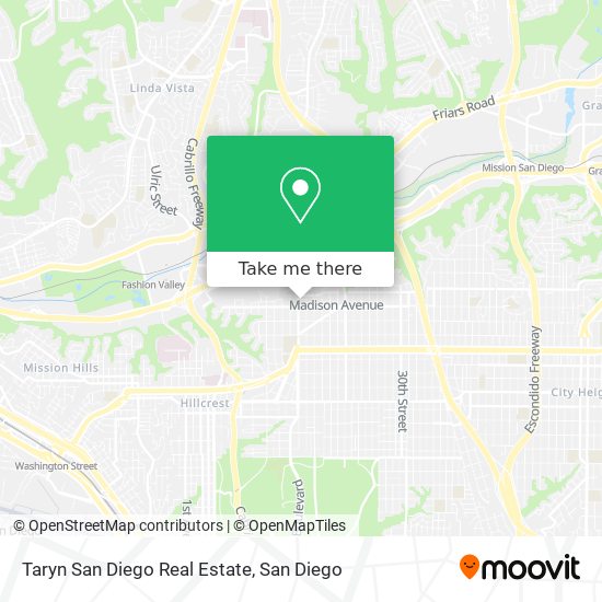 Taryn San Diego Real Estate map