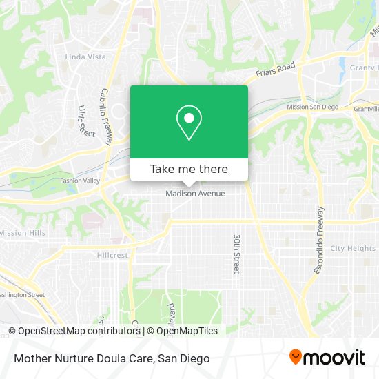 Mother Nurture Doula Care map