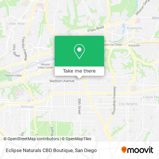 Mapa de Eclipse Naturals CBD Boutique