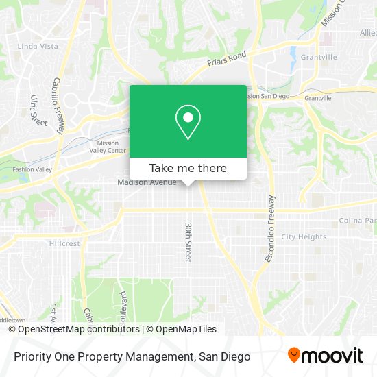 Priority One Property Management map