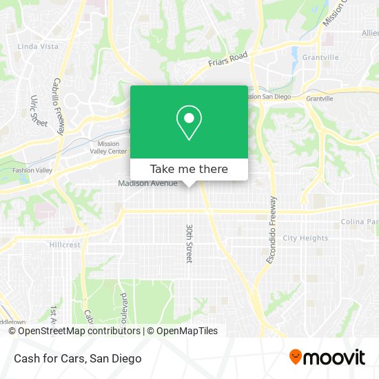Cash for Cars map