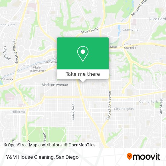 Y&M House Cleaning map