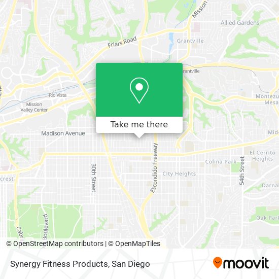 Mapa de Synergy Fitness Products