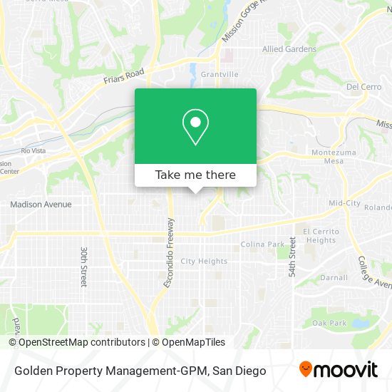 Mapa de Golden Property Management-GPM