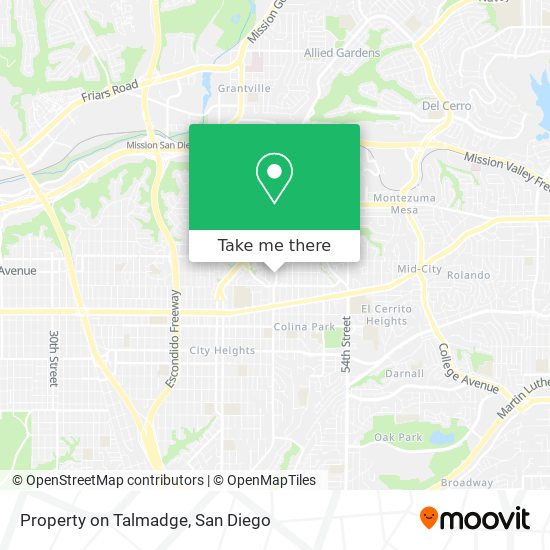 Mapa de Property on Talmadge