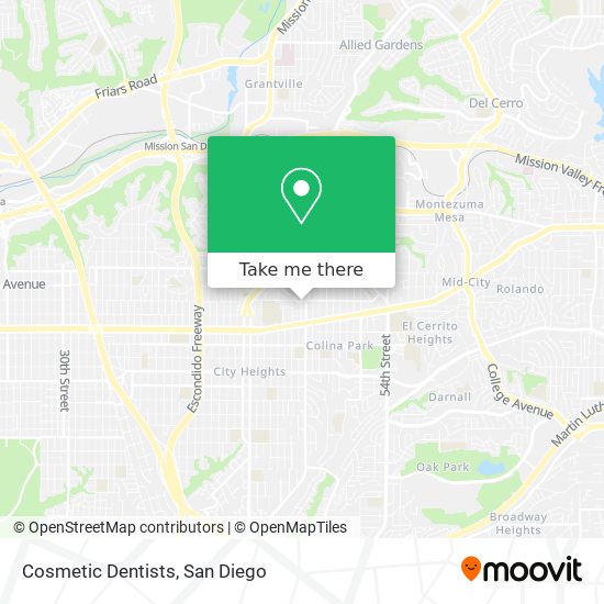 Cosmetic Dentists map