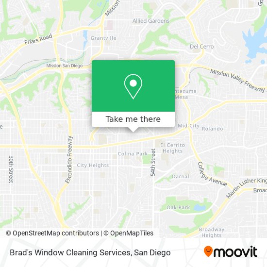 Brad's Window Cleaning Services map