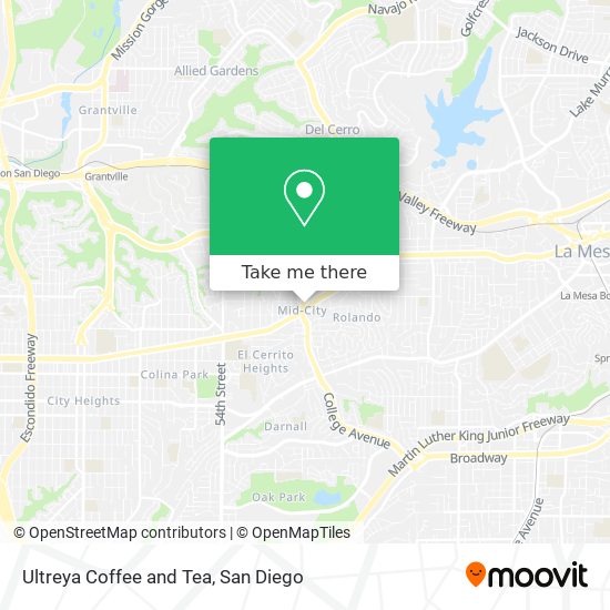 Ultreya Coffee and Tea map