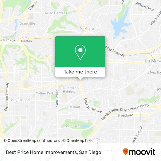 Best Price Home Improvements map