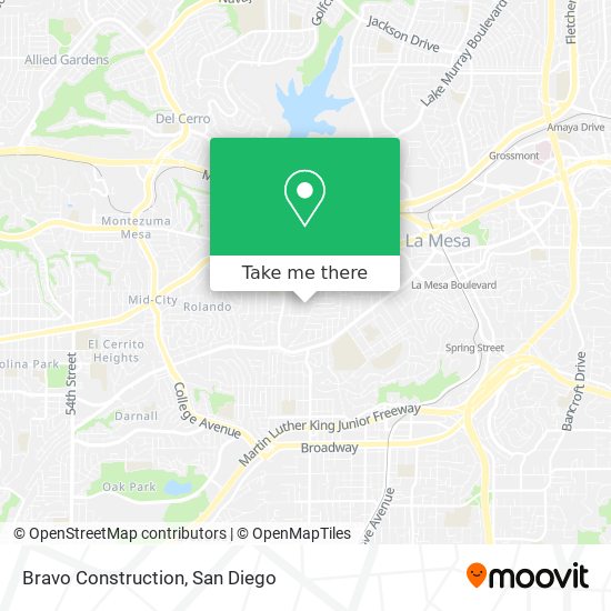 Bravo Construction map