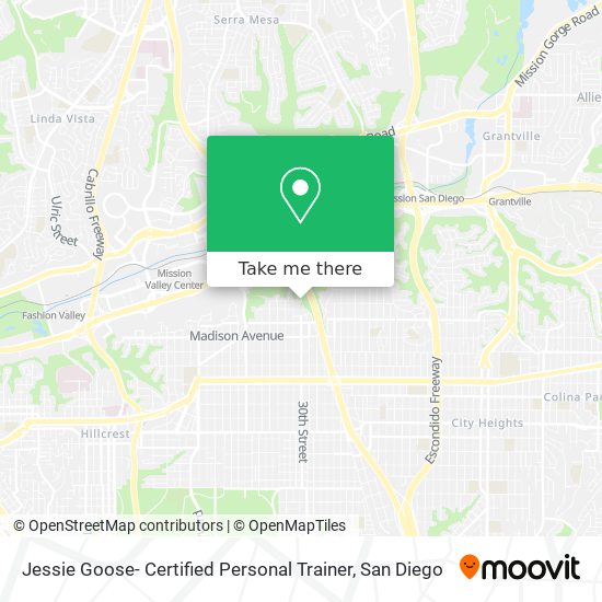 Jessie Goose- Certified Personal Trainer map