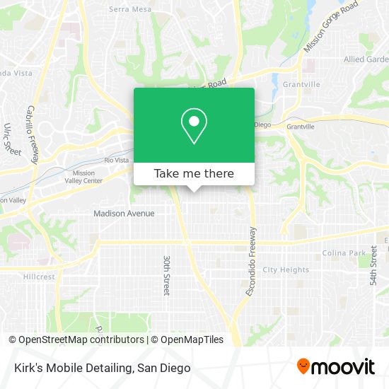 Kirk's Mobile Detailing map