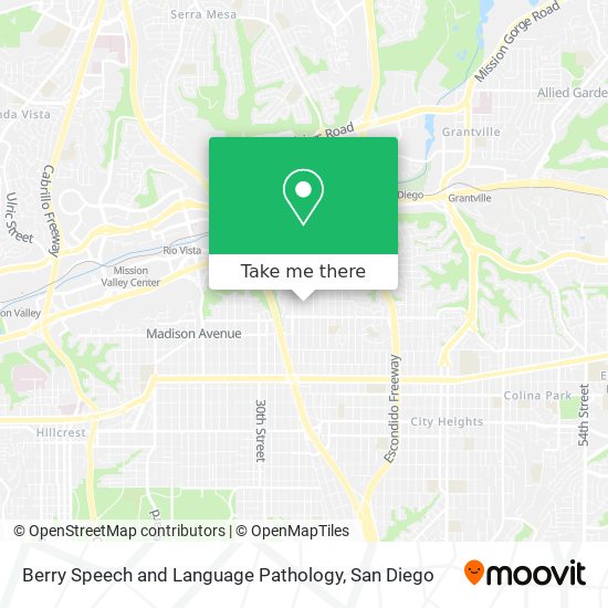 Mapa de Berry Speech and Language Pathology