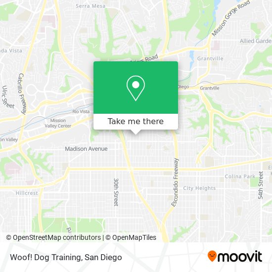 Mapa de Woof! Dog Training