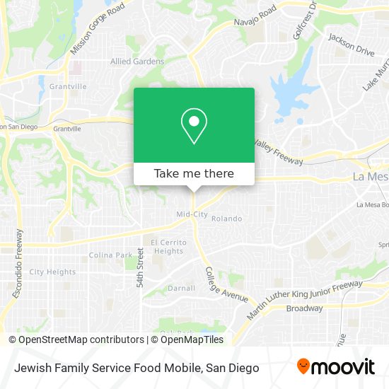 Mapa de Jewish Family Service Food Mobile