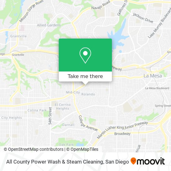 Mapa de All County Power Wash & Steam Cleaning