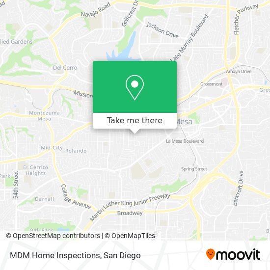 Mapa de MDM Home Inspections