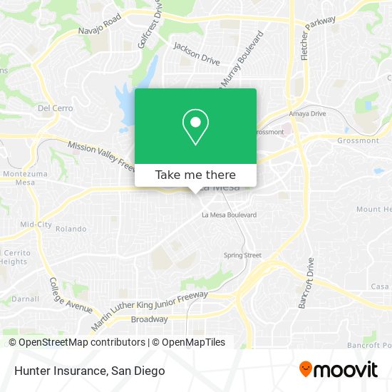 Hunter Insurance map